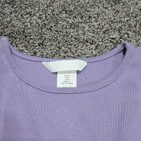 H&M Lavender Ribbed Tank Top - Picture 2 of 5